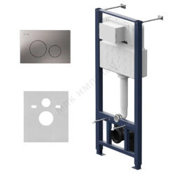 Инсталляция для подвесного унитаза с кнопкой смыва никель матовая Pro ProC L AM.PM I012704.9031