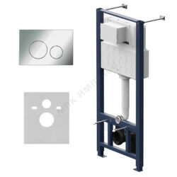 Инсталляция для подвесного унитаза с кнопкой смыва хром глянцевая Pro ProC L AM.PM I012704.9051