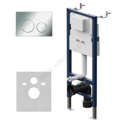 Инсталляция для подвесного унитаза с кнопкой смыва хром глянцевая PrimeFit PrimeFit L AM.PM I012709.0151