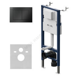 Инсталляция для подвесного унитаза с кнопкой смыва черная матовая PrimeFit PrimeFit S AM.PM I012709.0238