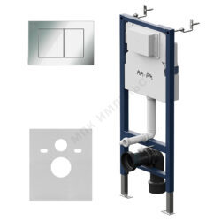 Инсталляция для подвесного унитаза с кнопкой смыва хром глянцевая PrimeFit PrimeFit S AM.PM I012709.0251