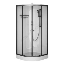 Кабина душевая X-Joy 900х900х2100 мм низкий поддон четверть круга прозрачное стекло алюминиевый профиль