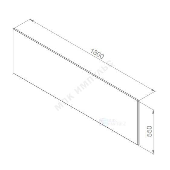 Панель фронтальная для ванн Inspire V2.0 180х80см белая AM.PM W52A-180-080W-P — изображение 2