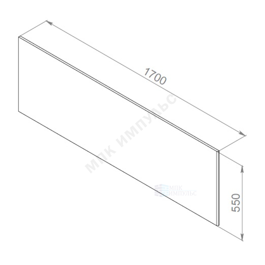 Панель фронтальная для ванн Inspire V2.0 170х75см белая AM.PM W52A-170-075W-P — изображение 2