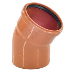 Отвод PP-B коричневый Дн 160х30гр б/нап в/к VALFEX 30105160