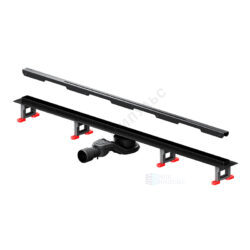 Лоток душевой с гидрозатвором+механический сухой затвор Дн 40/50 993х26мм решетка нержавеющая сталь