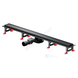 Лоток душевой с гидрозатвором+механический сухой затвор Дн 40/50 886х54мм решетка нержавеющая сталь