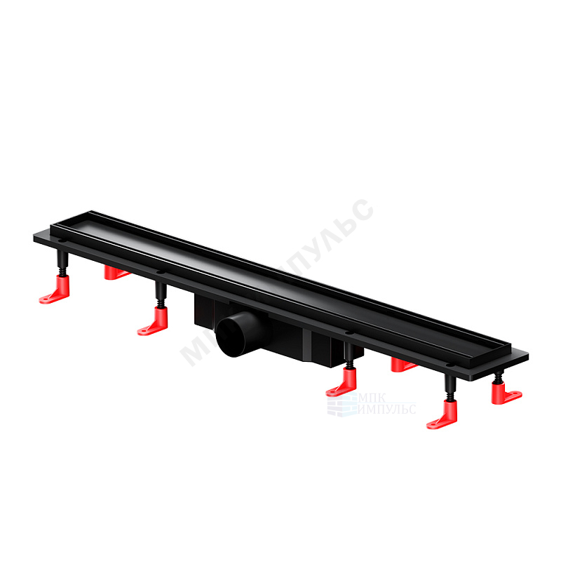 под плитку черная матовая горизонтальный выпуск PrimeFlow AM.PM W02SC-U11-070-04BM