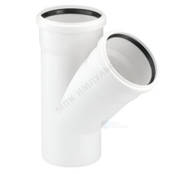 Тройник PP-H бесшумный белый RAUPIANO PLUS Дн 40х40х45гр б/нап в/к Rehau 11231041002