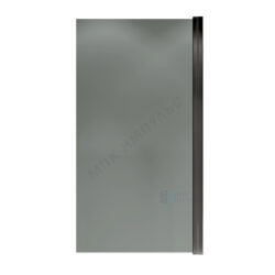 Шторка душевая BEN_802_BL_T 700х1500 мм тонированное стекло алюминиевый профиль