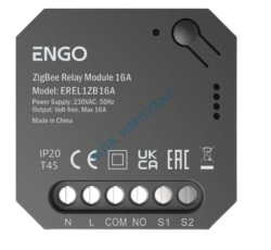 Модуль реле ZigBee 16А/230В NO-COM ENGO EREL-16ZB