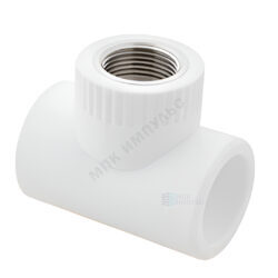 Тройник PP-R комбинированный белый Дн 20х1/2" ВР RTP (РосТурПласт) 10743