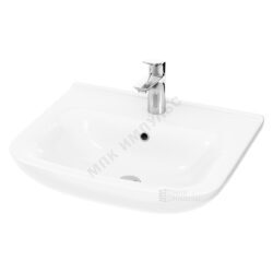 Умывальник с полупьедесталом Like 55 1 отверстие под смеситель по центру белый AM.PM C804221WH