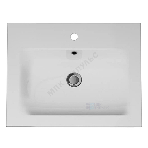 Умывальник мебельный Spirit V2.0 60 1 отверстие под смеситель по центру белый AM.PM M70AWCC0602WG