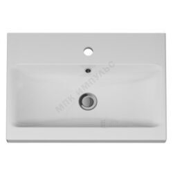 Умывальник мебельный Gem 60 1 отверстие под смеситель по центру белый AM.PM M90WCC0602WG