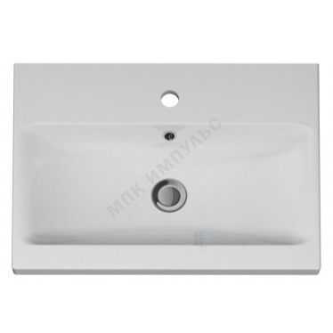 Умывальник мебельный Gem 60 1 отверстие под смеситель по центру белый AM.PM M90WCC0602WG