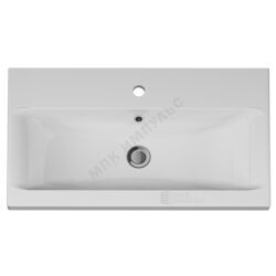 Умывальник мебельный Gem 75 1 отверстие под смеситель по центру белый AM.PM M90WCC0752WG