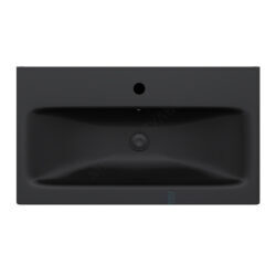 Умывальник мебельный Gem 75 1 отверстие под смеситель по центру черный матовый AM.PM M90WCC0752BM