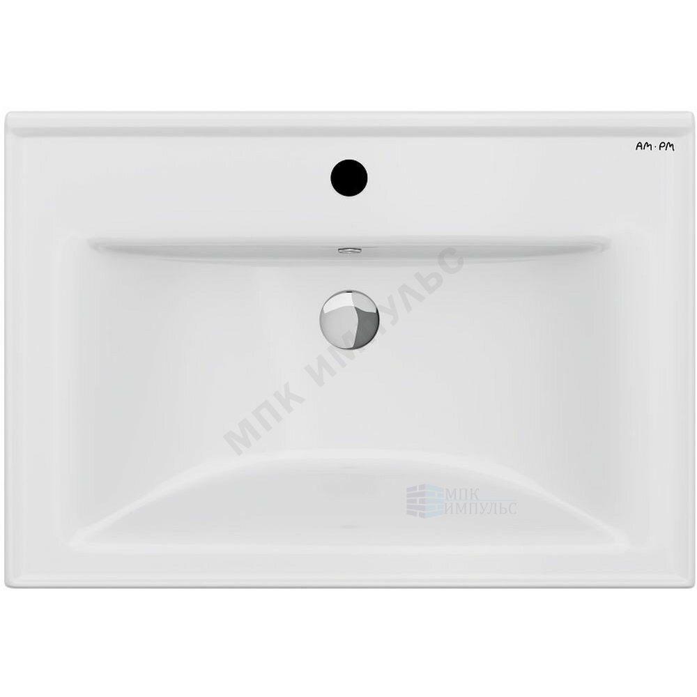 Умывальник мебельный X-Joy 55 1 отверстие под смеситель по центру белый AM.PM M85AWCC0552WG64