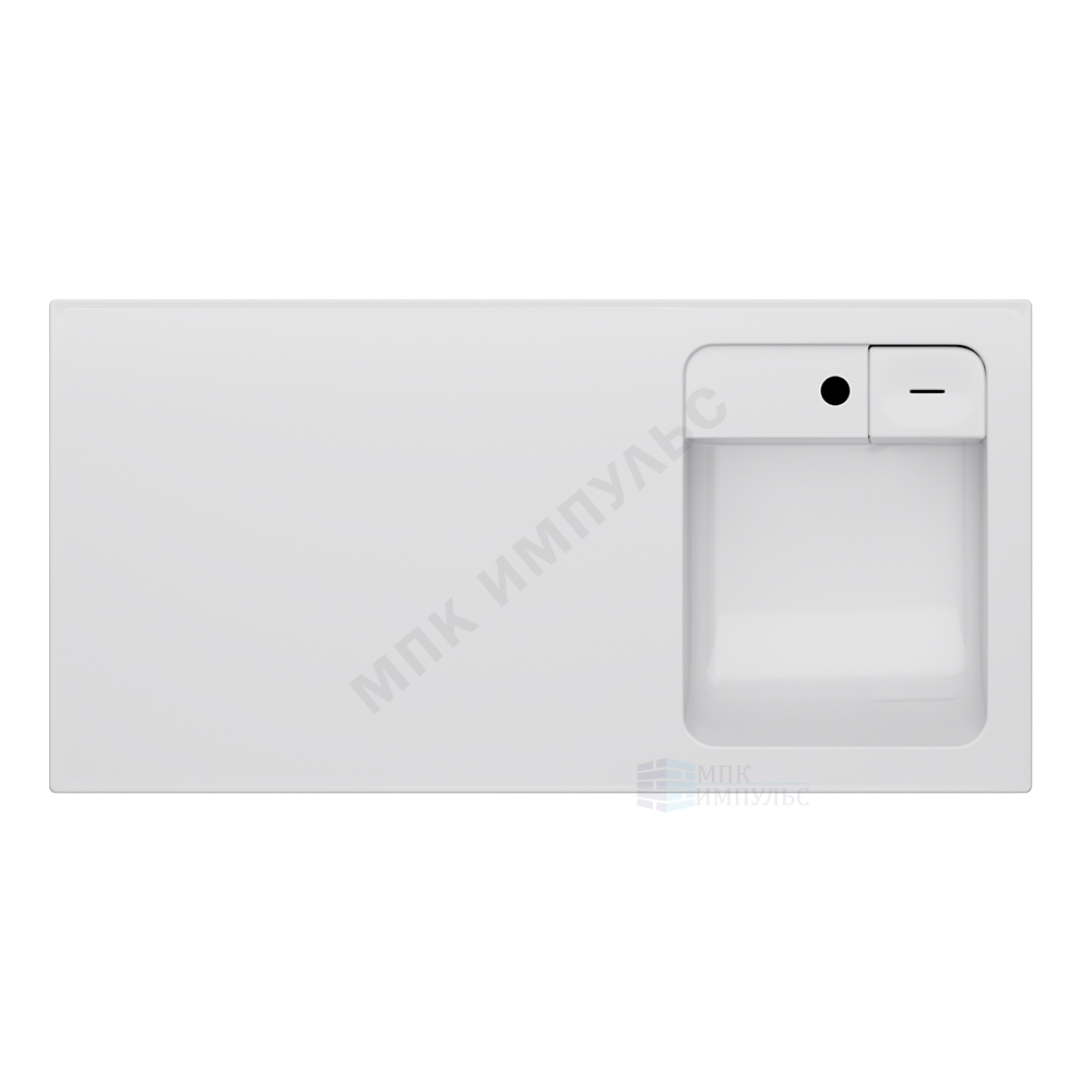 Умывальник подвесной над стиральной машиной X-Joy 100 1 отверстие под смеситель по центру белый AM.PM M85AWPR1001WG