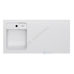 Умывальник подвесной над стиральной машиной X-Joy 100 1 отверстие под смеситель по центру белый AM.PM M85AWPL1001WG