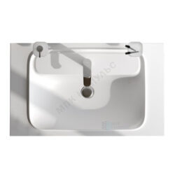 Умывальник мебельный Func 80 1 отверстие под смеситель по центру белый матовый AM.PM M8FWPC0800WM