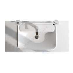 Умывальник мебельный Func 100 1 отверстие под смеситель по центру белый матовый AM.PM M8FWPC1000WM