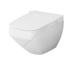 Унитаз подвесной горизонтальный выпуск с сиденьем дюропласт микролифт белый Inspire V2.0 AM.PM C50A1700SC