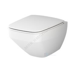 Унитаз подвесной горизонтальный выпуск с сиденьем дюропласт микролифт белый матовый Inspire V2.0 AM.PM C50A1700MWSC