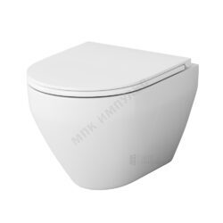 Унитаз подвесной горизонтальный выпуск с сиденьем дюропласт микролифт белый Spirit V2.0 AM.PM C701700SC