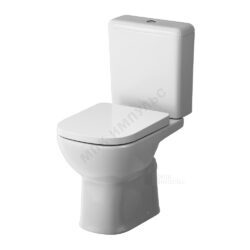 Унитаз-компакт горизонтальный выпуск нижний подвод с арматурой 2/реж слив кнопка с сиденьем дюропласт микролифт белый Sunny AM.PM C85C8601SC