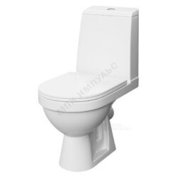 Унитаз-компакт косой выпуск нижний подвод с арматурой 2/реж слив кнопка с сиденьем дюропласт микролифт белый Origin Evo 2 AM.PM 788607SC