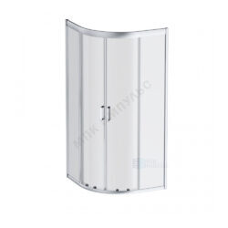 Ограждение душевое Gem 900х900х1900 мм без поддона прозрачное стекло алюминиевый профиль