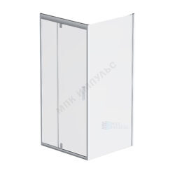 Ограждение душевое Gem 900х900х1900 мм без поддона прозрачное стекло алюминиевый профиль