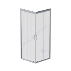 Ограждение душевое Gem 900х900х1900 мм без поддона прозрачное стекло алюминиевый профиль