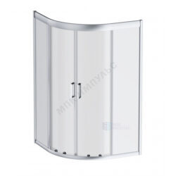 Ограждение душевое Gem 900х900х1500 мм без поддона прозрачное стекло алюминиевый профиль