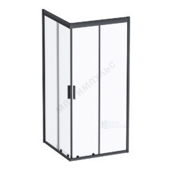 Ограждение душевое Gem 900х900х1900 мм без поддона прозрачное стекло алюминиевый профиль