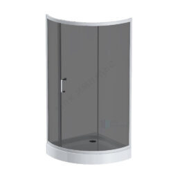 Ограждение душевое Like 900х900х1900 мм без поддона тонированное стекло алюминиевый профиль