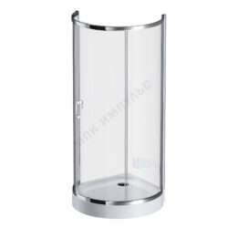 Ограждение душевое Like 950х950х1900 мм без поддона прозрачное стекло алюминиевый профиль