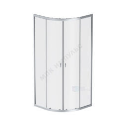 Ограждение душевое X-Joy 900х900х1800 мм без поддона прозрачное стекло алюминиевый профиль