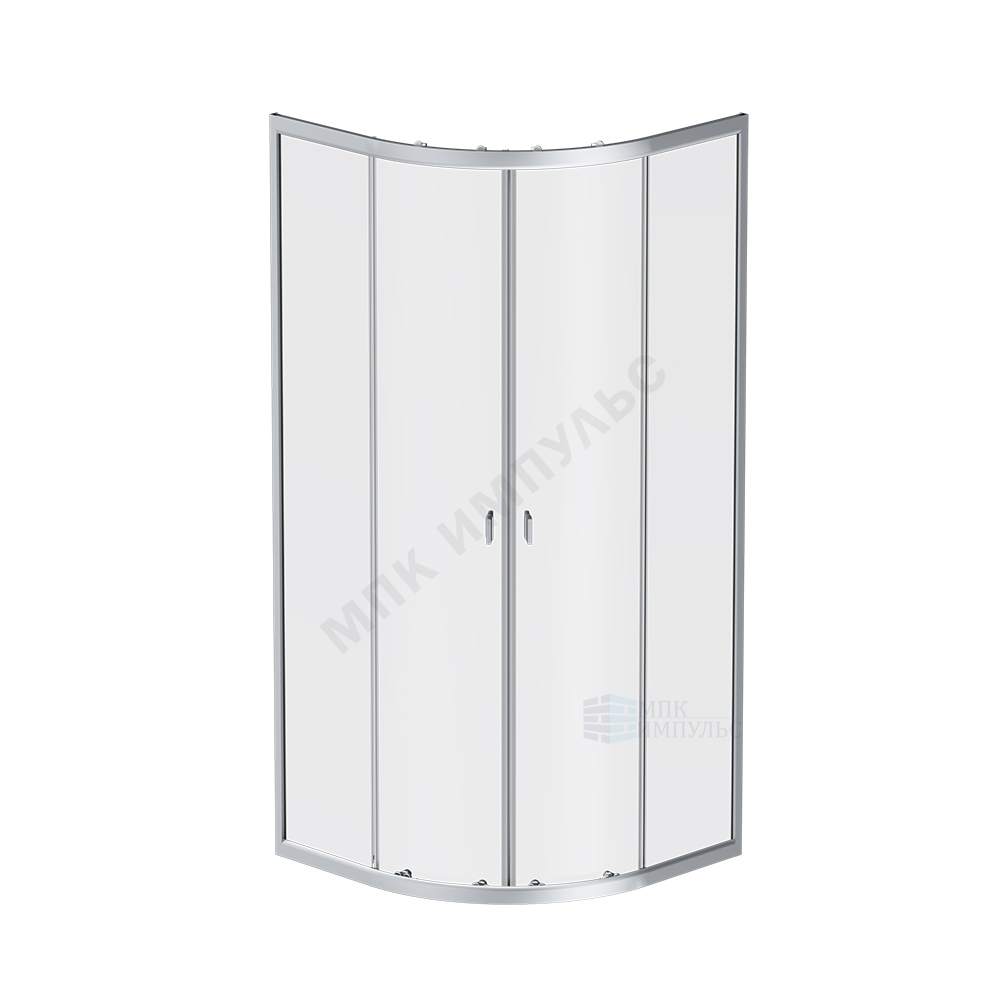 Ограждение душевое X-Joy 800х800х1800 мм без поддона прозрачное стекло алюминиевый профиль