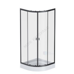 Ограждение душевое X-Joy 900х900х1800 мм без поддона прозрачное стекло алюминиевый профиль