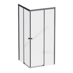 Ограждение душевое X-Joy 1200х900х1900 мм без поддона прозрачное стекло алюминиевый профиль