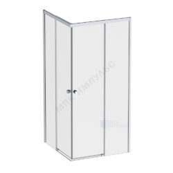 Ограждение душевое X-Joy 1200х900х1900 мм без поддона прозрачное стекло алюминиевый профиль