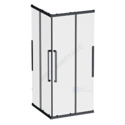 Ограждение душевое Func 1200х800х2000 мм без поддона прозрачное стекло алюминиевый профиль