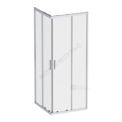 Ограждение душевое Gem 900х900х1950 мм без поддона прозрачное стекло алюминиевый профиль