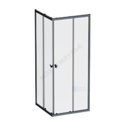 Ограждение душевое Sunny 1200х800х1900 мм без поддона прозрачное стекло алюминиевый профиль