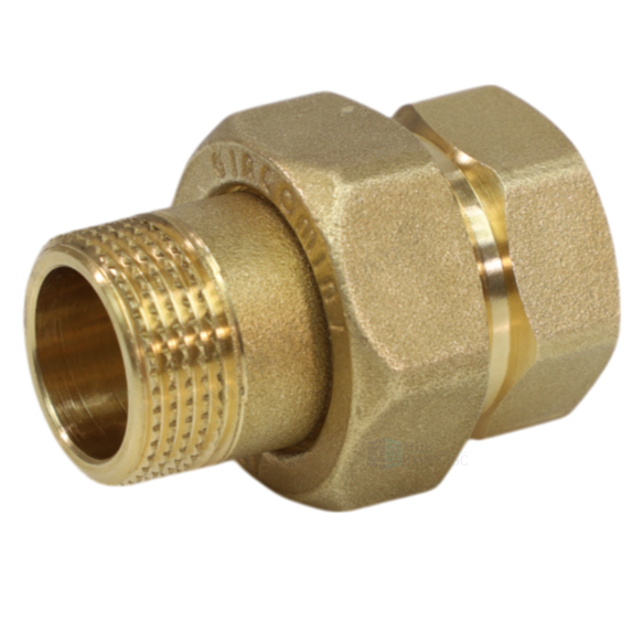 Соединитель латунь американка Ду 40 (1 1/2") прямой ВР/НР R18 Giacomini R18Y017