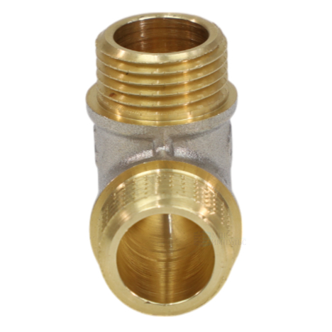 Угольник латунь никель Ду 15 (1/2") НР/НР 9003 ГОСТ 32585-2013 Aquasfera 9003-01 — изображение 6