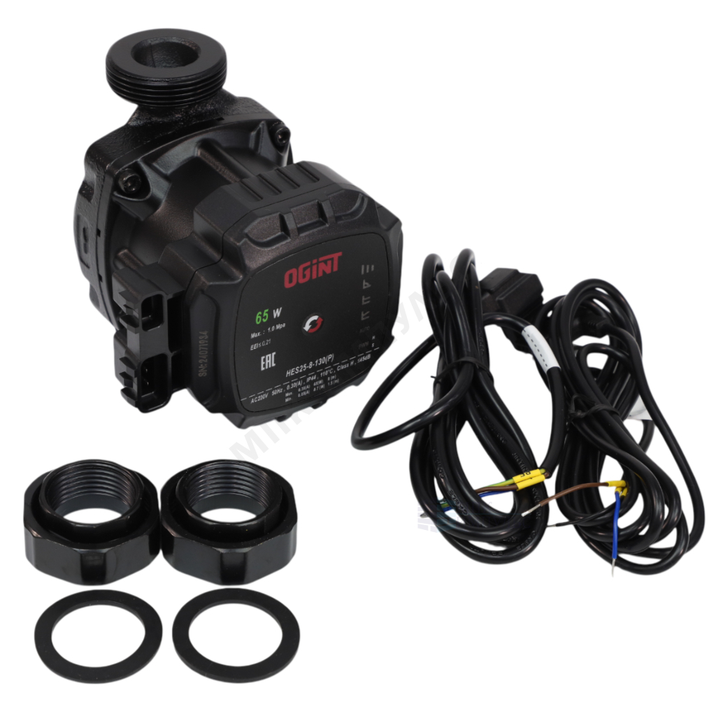 Насос циркуляционный с мокрым ротором HES25-8-130(P) PN10 1х220-240В/50 Гц Ogint — изображение 6